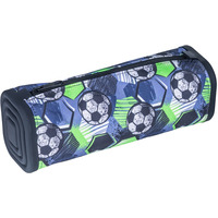 Pi�rnik silikonowy kwadratowy GIMBOO, z nadrukiem, 210x72x72mm, pi�ka, czarno-zielony