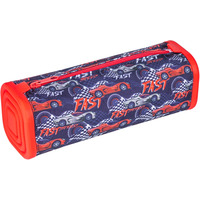 Pi�rnik silikonowy kwadratowy GIMBOO, z nadrukiem, 210x72x72mm, samoch�d, czerwono-czarny