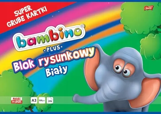 Blok rysunkowy BAMBINO PLUS A3 20 k. 3578 ST.MAJEWSKI