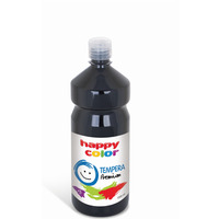 Farba tempera Premium 1000ml, czarny, Happy Color HA 3310 1000-9