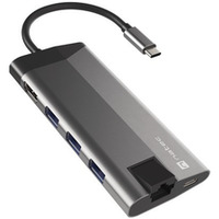 Stacja dokuj�ca Multiport Fowler Plus USB-C PD, 3x USB 3.0, HDMI 4K, RJ45, SD, micro SD