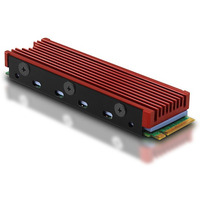 CLR-M2 Ch�odnica do dysku aluminiowa pasywna M.2 2280 SSD, silikonowe podk�adki termiczne, wysoko�� 12mm