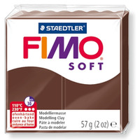 Kostka FIMO soft 57g, czekoladowy, masa termoutwardzalna, Staedtler S 8020-75