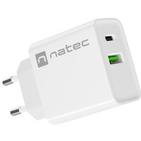 �adowarka sieciowa Ribera 1x USB-A + 1x USB-C 20W Bia�a