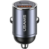 �adowarka samochodowa 30W 1xUSB+1xUSB-C C38 Fast Charge Stalowa