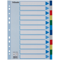 Przekadki plastikowe z PP A4 ESSELTE 12 kart 15262