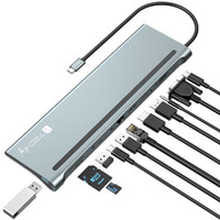 Stacja dokuj�ca notebook USB-C na HDMI/DP/VGA/USB-A/RJ45/SD/USB-C PD