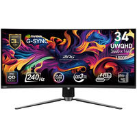 Monitor MPG 341CQPX QD-OLED 34 cale/LED/UWQHD/Zakrzywiony/240Hz/Czarny