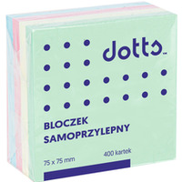 Kostka samoprzylepna DOTTS 75x75 400 kartek pastelowa (NSKP/D)