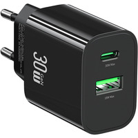 �adowarka sieciowa 30W 1xUSB-C 1xUSB-A Fast czarging Czarna