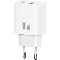�adowarka sieciowa 30W 1xUSB-C 1xUSB-A Fast charging Bia�a