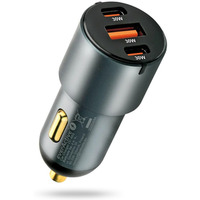 �adowarka samochodowa CC-40Q QC3.0 60W 1X USB 2X USB-C PD czarna
