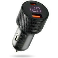 �adowarka samochodowa CC-50Q QC3.0 75W 1X USB + 1X USB-C PD czarna