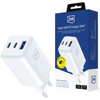 �adowarka sieciowa Hyper GaN 65W 1xUSB-A 2xUSB-C PD QC4+ bia�a