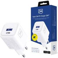 �adowarka sieciowa Hyper Charger PD 33W GaN QC4+ PPS AFC FCP SCP USB-A USB-C bia�a