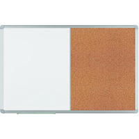 Tablica COMBI 120x90 TCASC129 2x3 korkowa i suchomagnetyczna rama aluminiowa