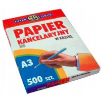 Papier kancelaryjny A3 kratka(500) INTERDRUK