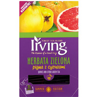 Herbata IRVING pigwa z cytrusami 20 kopert 1,5g zielona