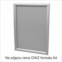 Ramka plakatowa OWZ 25mm profil alu ostre naroniki A3 TZW25/A3BG 2X3