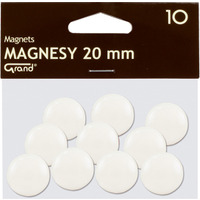 Magnes 20mm GRAND, biay, 10 szt 130-1689