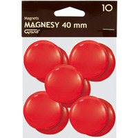 Magnesy 40mm GRAND czerwone (10szt ) 130-1701