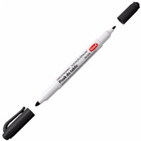 Pisaki 2-stronne do biaych tablic TOMA, 2 kocwki cienkie 0, 5 i 0, 8mm, czarny TO-270 Toma