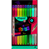 Cienkopis GRAPH PEPS DECO 20 szt etui Maped 749051 (X)