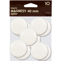 Magnes 40mm GRAND, biay, 10 szt 130-1699