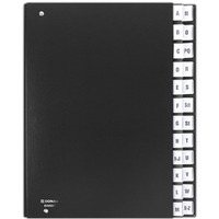 Teczka A4 korespondencyjna DONAU A-Z czarna 8694001-01