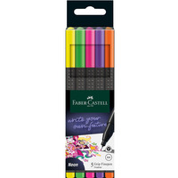 Cienkopis GRIP mix kolor neon (5 szt.) FC151603 FABER CASTEL