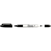 Marker dwustronny SHARPIE TWIN TIP czarny S0811100