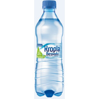 Woda KROPLA BESKIDU gazowana 0.5L butelka PET zgrzewka 12 szt