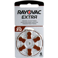 Baterie do aparatw suchowych (6szt.) RAYOVAC Extra Advanced 312