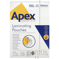 APEX folie do laminacji A4 MEDIUM op. 100szt. 6003501 FELLOWES