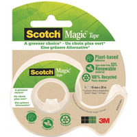 Tama biurowa ekologiczna SCOTCH Magic (9-1920D), matowa, z dyspenserem, 19mm, 20m, 3M-70005280956 (X)