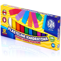 Plastelina Astra kwadratowa 12 kolorw, 83813908