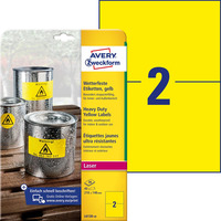 Etykiety Heavy Duty L6130-20 210x148 20ark ��te Trwa�e, poliestrowe, Avery Zweckform