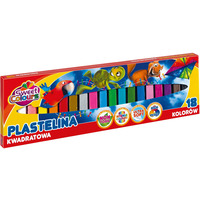 Plastelina 18kol kwadratowa KOMA PLAST