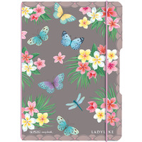 Notatnik A5 40 kartek kratka PP MY.BOOK flex ladylike butterflies 50044290 Herlitz