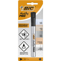 Marker permanentny BIC PRO czarny okrga kocwka Blister 1szt, 964787