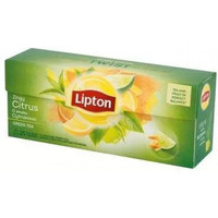 Herbata LIPTON GREEN CITRUS 25 torebek zielona