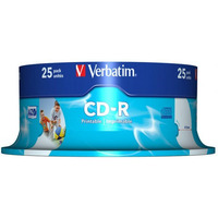 Pyta CD-R VERBATIM CAKE(25) do nadruku 43439 Wide DataLife+AZO