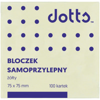 Bloczek samoprzylepny DOTTS 75x75 ty 100 kartek (HNS75/75/D)