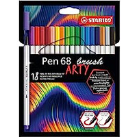 Cienkopis PEN 68 brush 18 wit ARTY 568/18-21-20