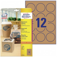 Ekologiczne etykiety na produkty Q 60 mm 25 ark. Avery Zweckform L7106-25