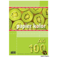 Papier xero A4 czerwony (100 arkuszy) KRESKA