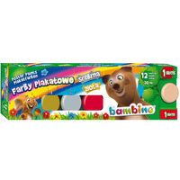 Farby plakatowe 12kol 20ml BAMBINO *1581