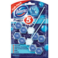 DOMESTOS Zawieszka do toalety POWER5 DUO OCEAN 5x2x55g *23984