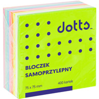 Kostka samoprzylepna DOTTS 75x75 400 kartek tczowa (NSKT/D)