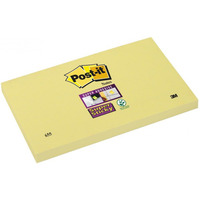 Bloczek samoprzylepny POST-IT Super Sticky (655-12SSCY-EU), 127x76mm, 1x90 kart., ty